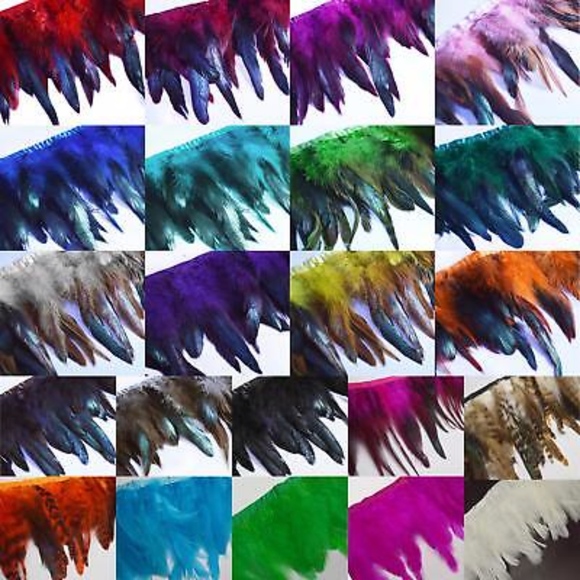 🌺 3PC: MAGENTA FEATHER BRA NECKLACE HAIR CLIP TRIBAL BURNINGMAN FESTIVAL EVENT - Picture 7 of 9